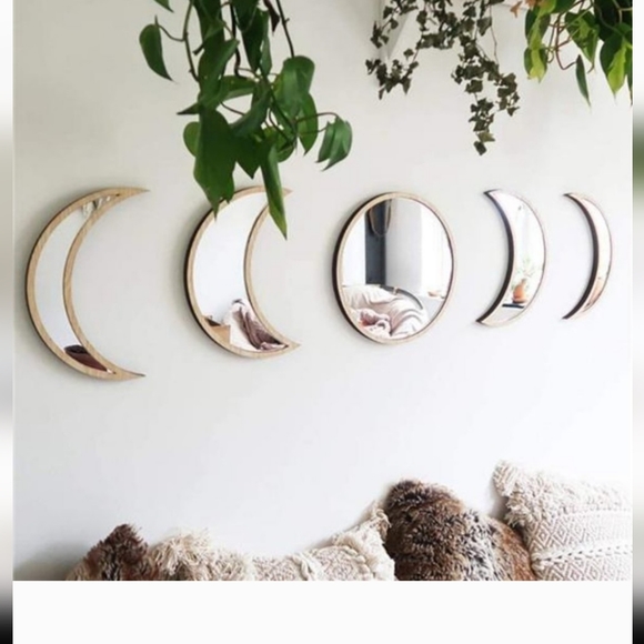 Amervie Accents Amervie 4pc Half Moon Wall Decor Mirror Interior